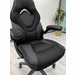 Black Mesh & Leather Swivel/Gaming Chair with Flip Up Arms