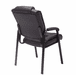 Deep Cushion Black Leather Guest Office Chair