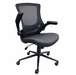 Ergonomic Desk Chair with Vinyl Seat and Flip Up Arms