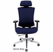 Ergonomic Stretch Linen Chair w/ Headrest & Seat Slide