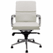Leather Swivel Guest Chair on Glides