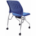 Padded Flip Seat Nesting Chair w/ 300-Pound Capacity