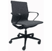 Simplistic Stretch Linen Office Chair in Charcoal Gray