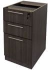 Charcoal Woodgrain Laminate Optional Box/Box/File Drawer