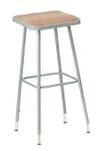 Square Adjustable Height Heavy-Duty Lab Stools - 19"-27" Lab Stool - 300-lb Weight Capacity