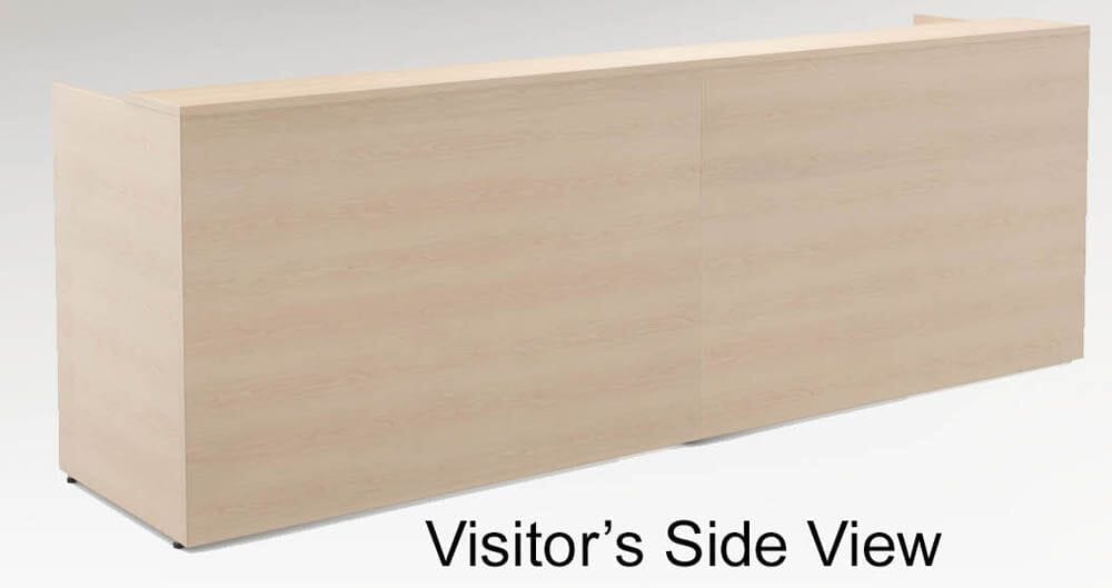 10'W Classic Custom Standing Height Reception Desk