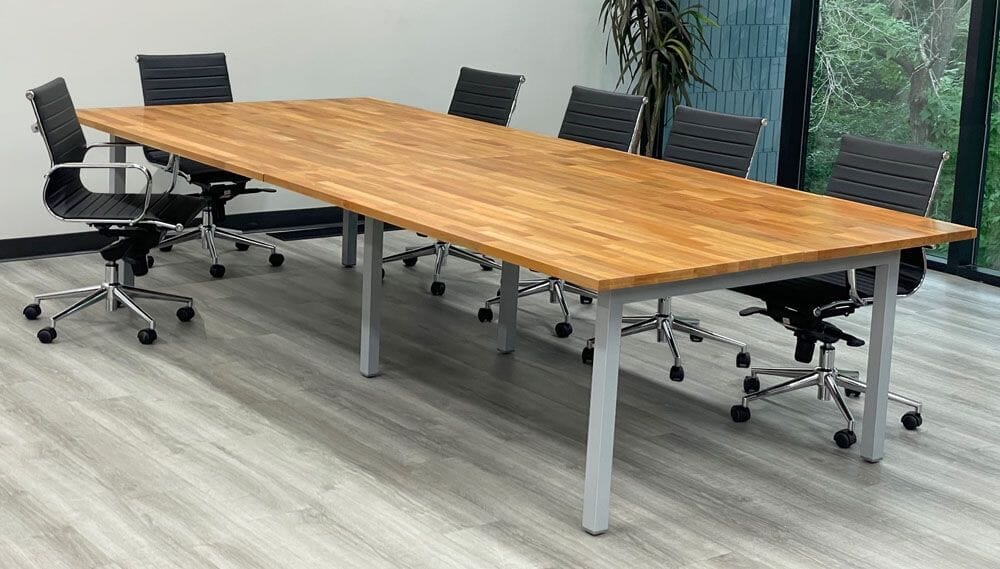 11' Solid Wood Boardroom Table