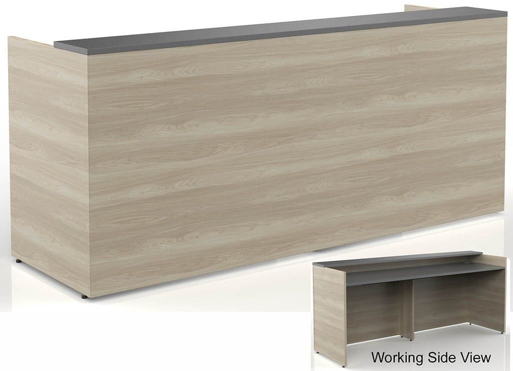 8'W Classic Custom Standing Height Reception Desk