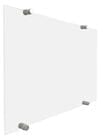 24" x 16" Clear Acrylic Wet Erase Marker Board - Other Sizes Available