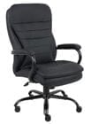 400 Lbs. Capacity Black Polyurethane Big & Tall Executive Chair