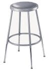Adjustable Height Heavy-Duty Padded Lab Stools - 19&quotH-27&quotH Lab Stool - 300-lb Weight Capacity