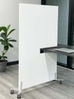 36&quotW x 60&quotH White Portable Hoteling Desk Privacy Divider - IN STOCK!