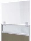 36&quotW x 24&quotH - Clamp On Cubicle Height Extender for 1.25" - 2.5" Thick Panels - IN STOCK!