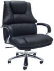 Extra Wide Big & Tall 500 Lbs. Capacity Leather Desk Chair w/ 28&quotW Seat