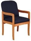400 lb. Capacity Solid Oak Frame Waiting Room Chair