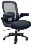 500 Lbs. Capacity Large Person Mesh Desk Chair with Flip Up Arms