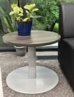 24" Round x 19&quotH Metal Disc Base Coffee Table