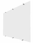 48&quotx32" Clear Acrylic Wet Erase Marker Board w/Marker
