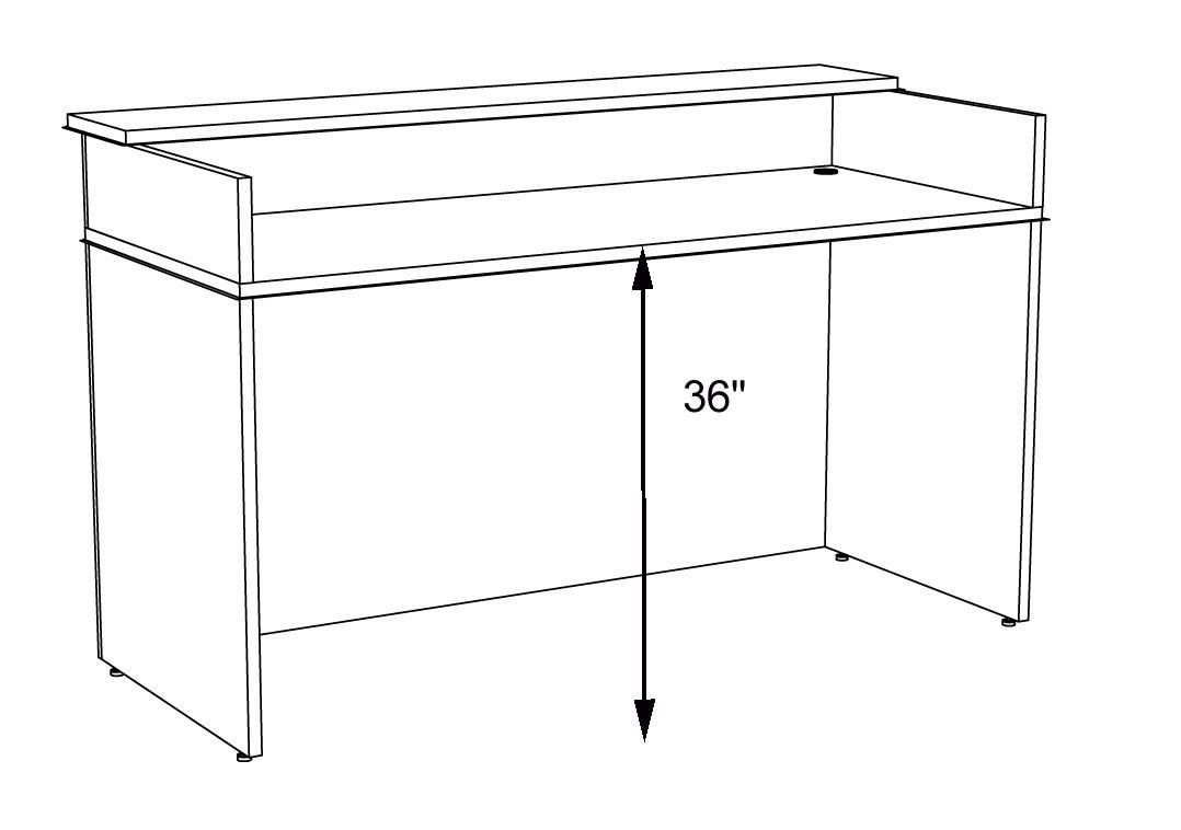 reception desk height