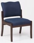 Franklin Armless Chair in Standard Fabric or Vinyl