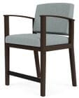 400 lb. Cap. Amherst Wood Frame Hip Chair in Upgrade Fabric or Healthcare Vinyl