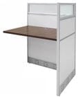 36&quotW x 24&quotD x 48&quotH White Laminate Washable Add-On Carrel