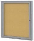 Aluminum Frame Cork Bulletin Board - 30" X 36" 1 Door