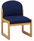 Armless Chair in Standard Fabric or Vinyl