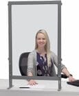 24&quotW x 34"-38-1/2&quotH Commercial Sneeze Guard w/Heavy Duty Metal Frame - IN STOCK!