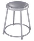 Fixed Height Heavy-Duty Padded Lab Stool - 18&quotH Lab Stool - 300-lb Weight Capacity
