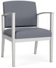 Amherst Steel Frame Arm Chair in Standard Fabric or Vinyl