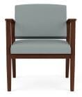 Amherst Wood Frame 400 lb Capacity Guest Chair in Standard Fabric or Vinyl - See More Sizes