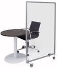 36&quotW x 60&quotH Clear Acrylic Washable Mobile Office Panel