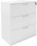 White 3-Drawer Lateral File