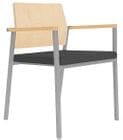 Avon Plywood Back /Fabric Seat Stackable Guest Chair in Upgrade Fabric or Healthcare Vinyl