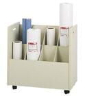 30&quotW Mobile Roll File w/ 8 Tubes