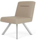 Willow 400 lb. Cap. Armless Guest Chair in Upgrade Fabric/Healthcare Vinyl