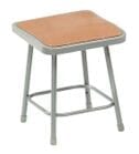 Square Fixed Height Heavy-Duty Lab Stools - 18" H Lab Stool - 300-lb Weight Capacity