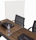 EZ Install 24&quotW x 30&quotH Training Table Sneeze Guard with Polycarbonate Clamps - IN STOCK!