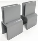 Set of 2 Sneeze Guard Clamps for Cubicles - For Panel Walls .75" to 1.25" Thick - IN STOCK!