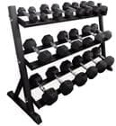 5 to 50 Lb. Dumbbell Set w/Storage Rack - 550 lbs. Total