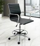 Modern Classic Office Stool w/23" - 32&quotH Seat Height