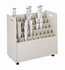 29&quotW Mobile Roll File w/ 50 Tubes