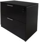 Black Locking 2-Drawer Lateral File