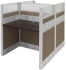36&quotW x 50&quotD x 48&quotH Premium Series Double Starter Carrel