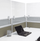 24&quotW x 24&quotH - Clamp On Cubicle Height Extender for .75" - 1.25" Thick Panels - IN STOCK! 