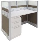 48&quotW Premium Office Cubicle Series - 48&quotW x 24&quotD x 48&quotH Starter Cubicle w/File