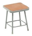 Square Fixed Height Heavy-Duty Lab Stools - 18" H Lab Stool - 300-lb Weight Capacity
