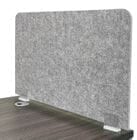 30&quotW x 17&quotH PET Tackable Surface Mount Privacy Panel in Light Gray