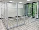 12' x 15' x 7'H Clear Glass Modular Conference Room 